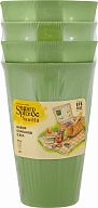 Стакан Sugar&Spice, 4 шт, многоразовый, 0,35л, 84х84х175 (SE1813)